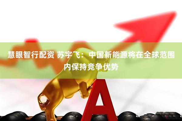 慧眼智行配资 苏宇飞：中国新能源将在全球范围内保持竞争优势